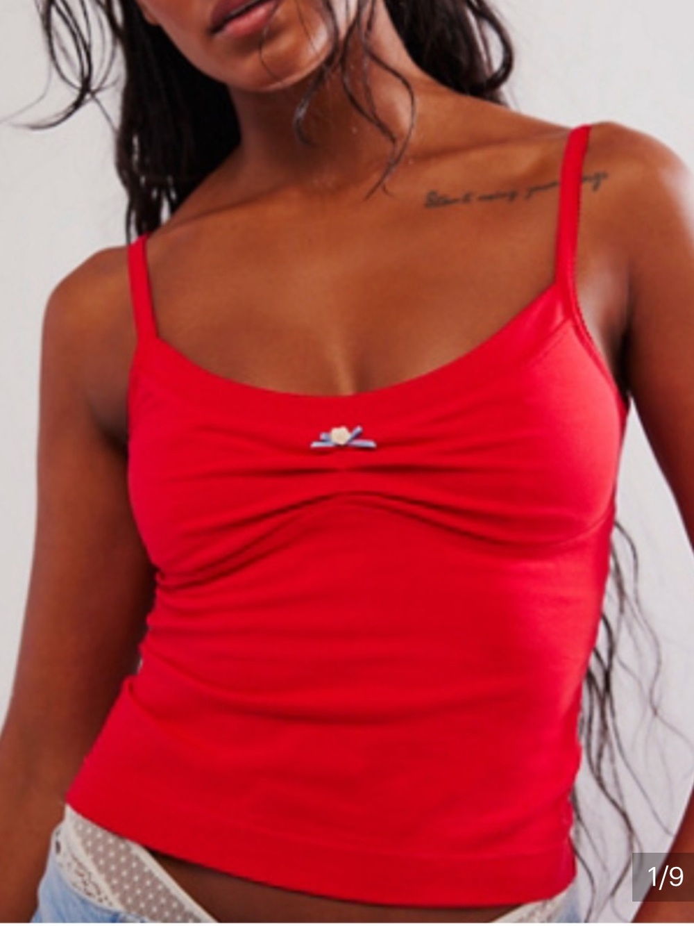 Intimately Free People "Wear It Out" Tank in a cherry red small 🍒